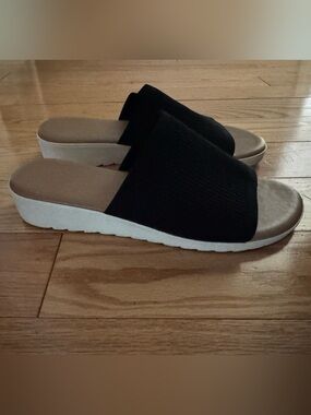 Kensie Black Slide Sandals for Women - Casual Comfort